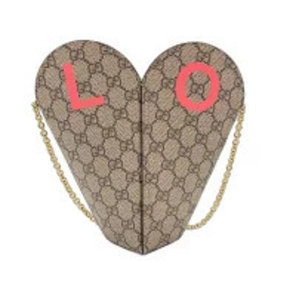 Gucci Valentines Day Shoulder Bag Beige Cream